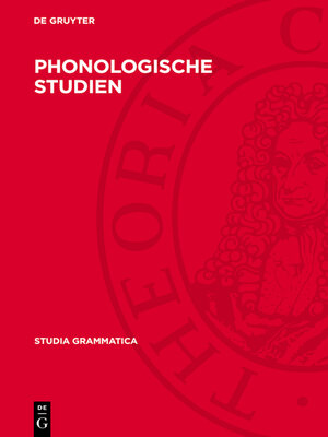 cover image of Phonologische Studien